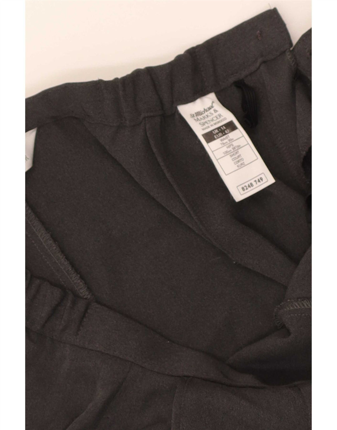 Calça Chino Feminina Marks & Spencer Reino Unido 14 Médio W30 L25 Cinza