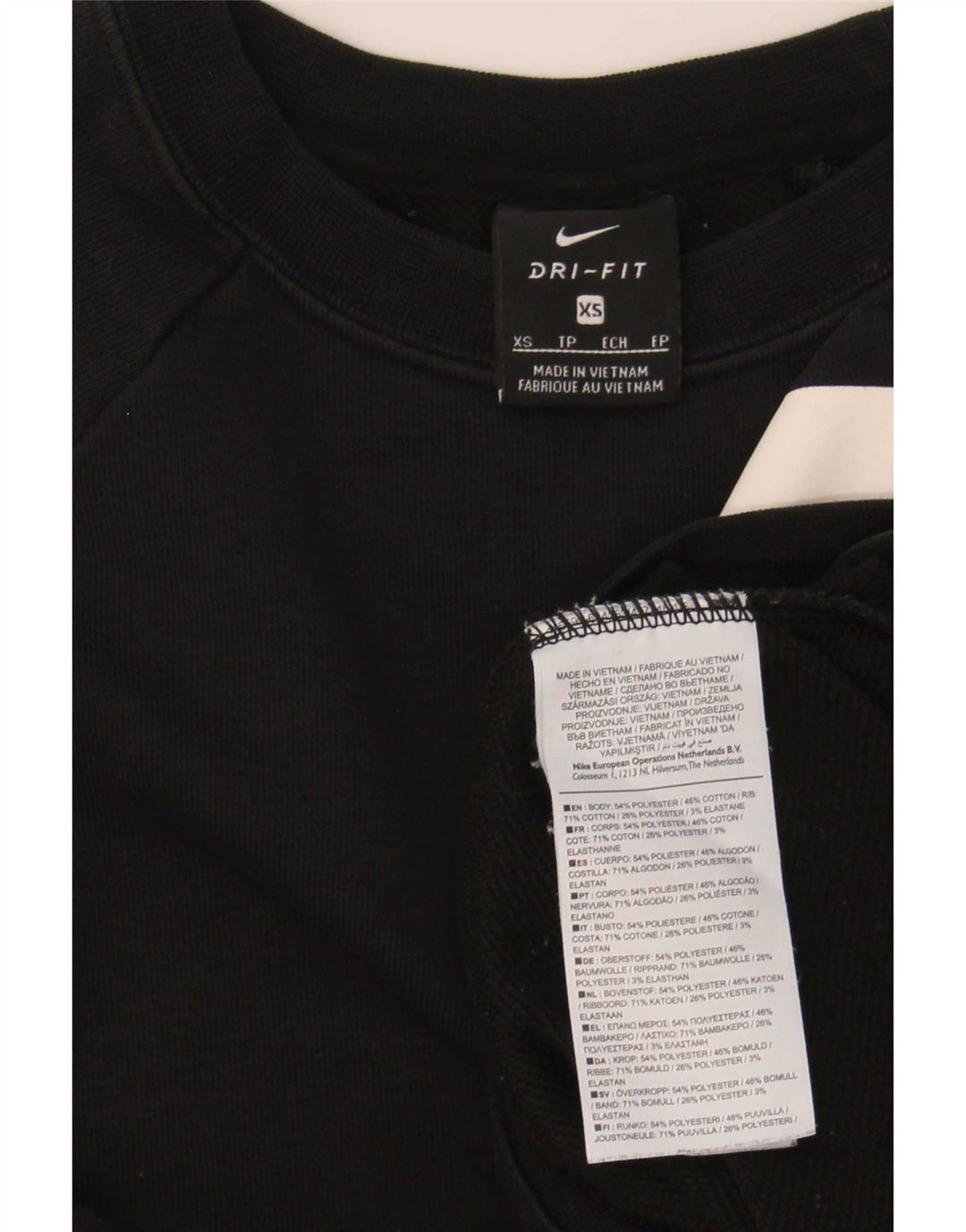 Moletom Nike Feminino Oversized Crop Graphic Jumper UK 6 XS Preto