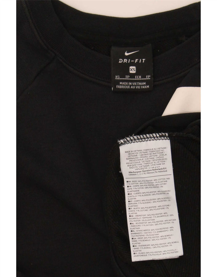 Moletom Nike Feminino Oversized Crop Graphic Jumper UK 6 XS Preto