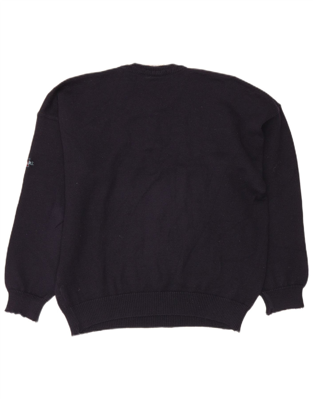 Suéter masculino Navigare com gola redonda grande azul marinho Argyle/Diamante