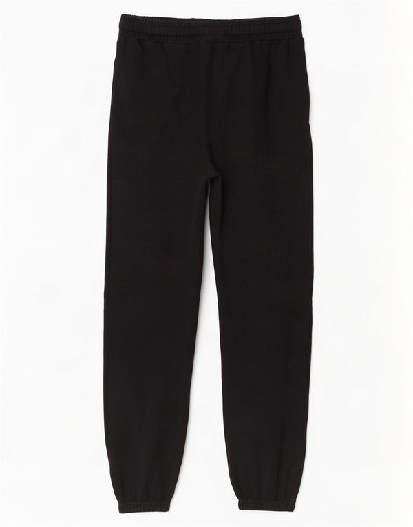 Calça de treino feminina Lotto Joggers UK 8 pequeno algodão preto