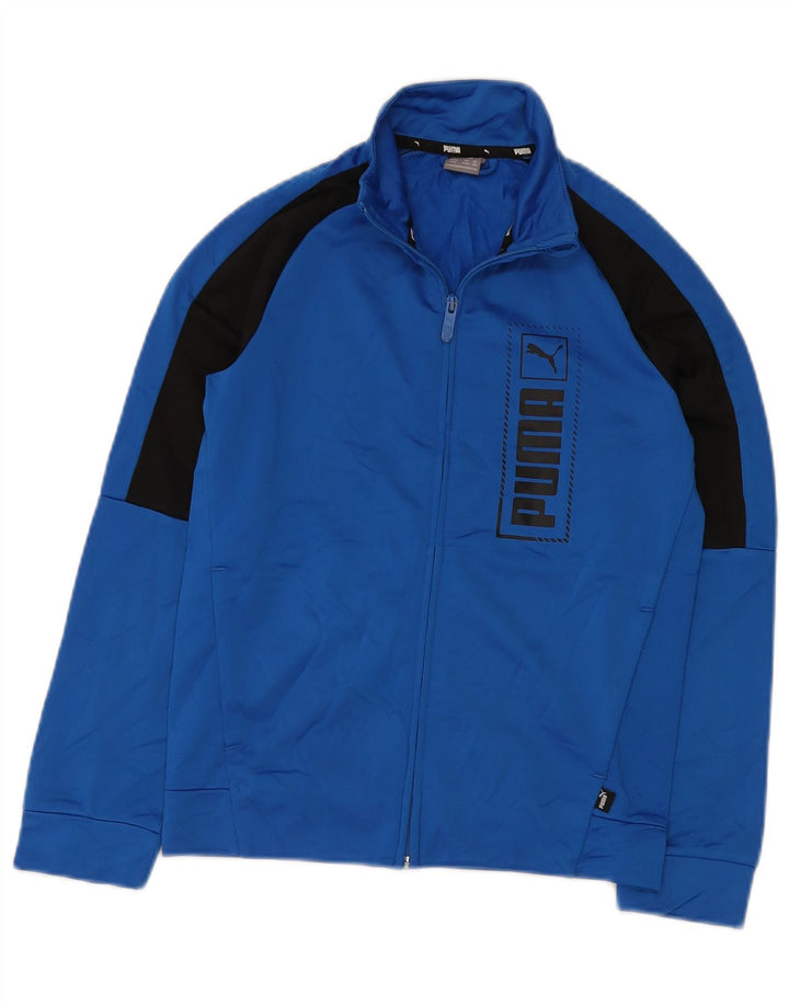 Jaqueta PUMA Boys Graphic Tracksuit Top 11-12 Anos Azul Colorblock