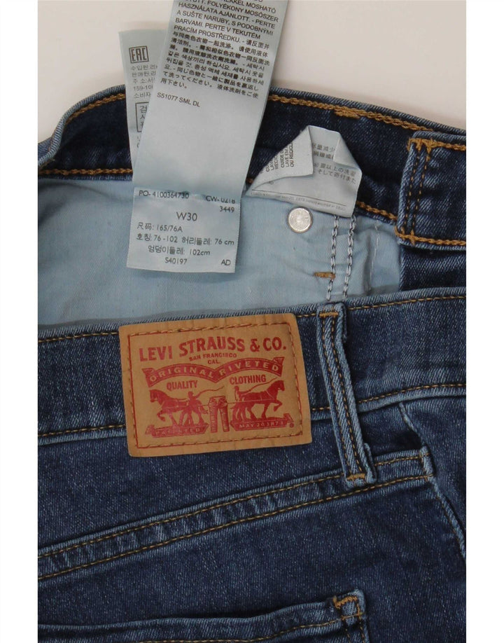 Calça jeans feminina Levi's Capri W30 L23 azul algodão