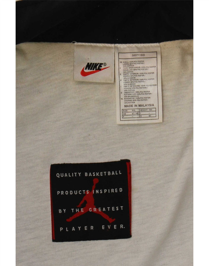 Jaqueta bomber masculina Nike UK 47/48 2XL preta colorblock poliéster