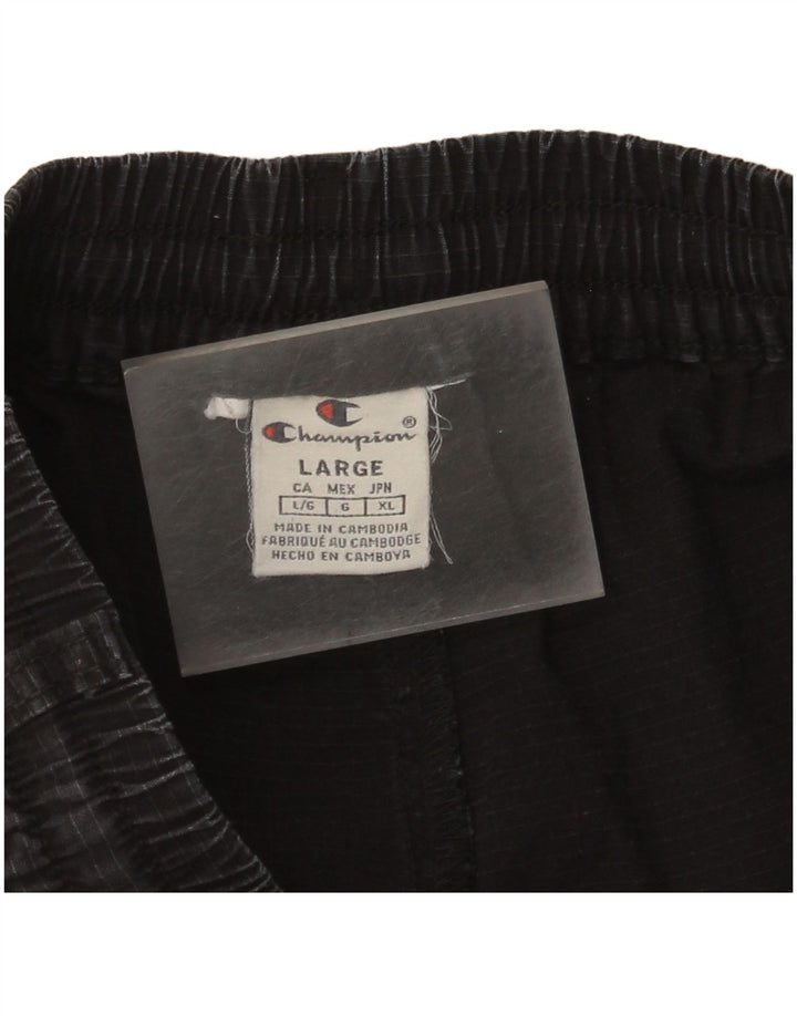 Calça cargo masculina Champion Joggers grande W34 L28 preta
