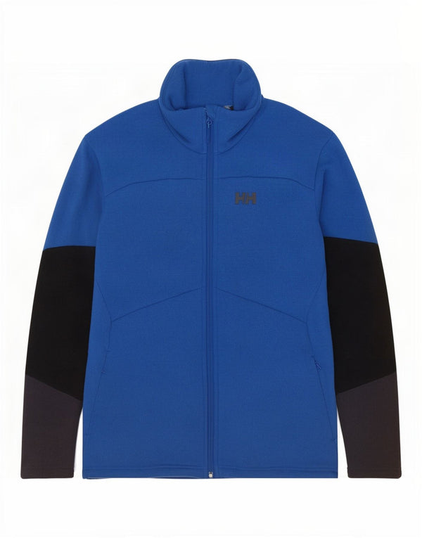 Helly Hansen Mens Tracksuit Top Jacket Large Blue Colourblock Polyester