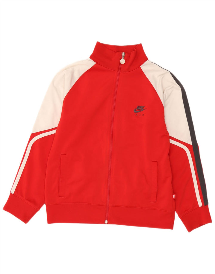 Jaqueta Nike Boys Graphic Tracksuit Top 10-11 anos Médio Vermelho Colorblock