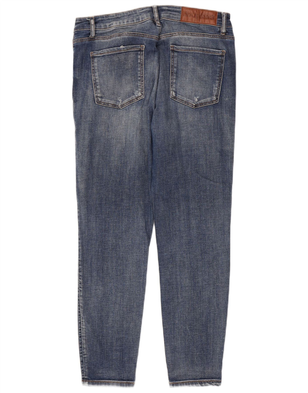 Desigual Jeans feminino slim desgastado W32 L26 algodão azul