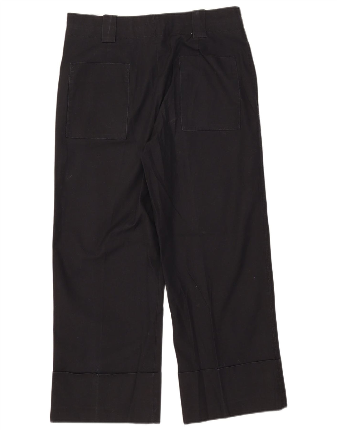 Calça feminina Zara cortada média W28 L24 algodão preto