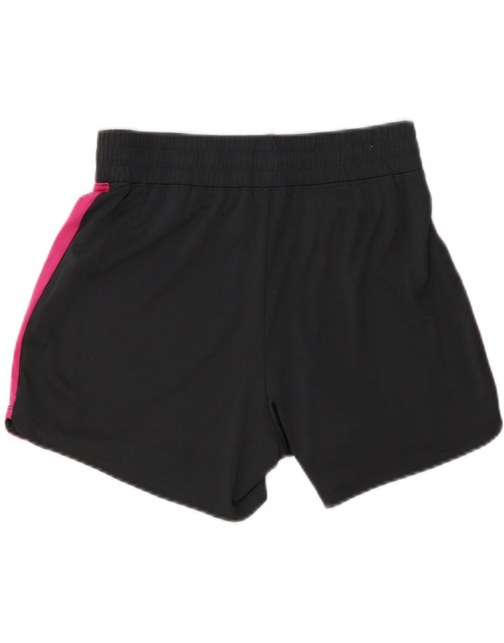 Shorts esportivos femininos NIKE UK 10 pequenos pretos colorblock poliéster