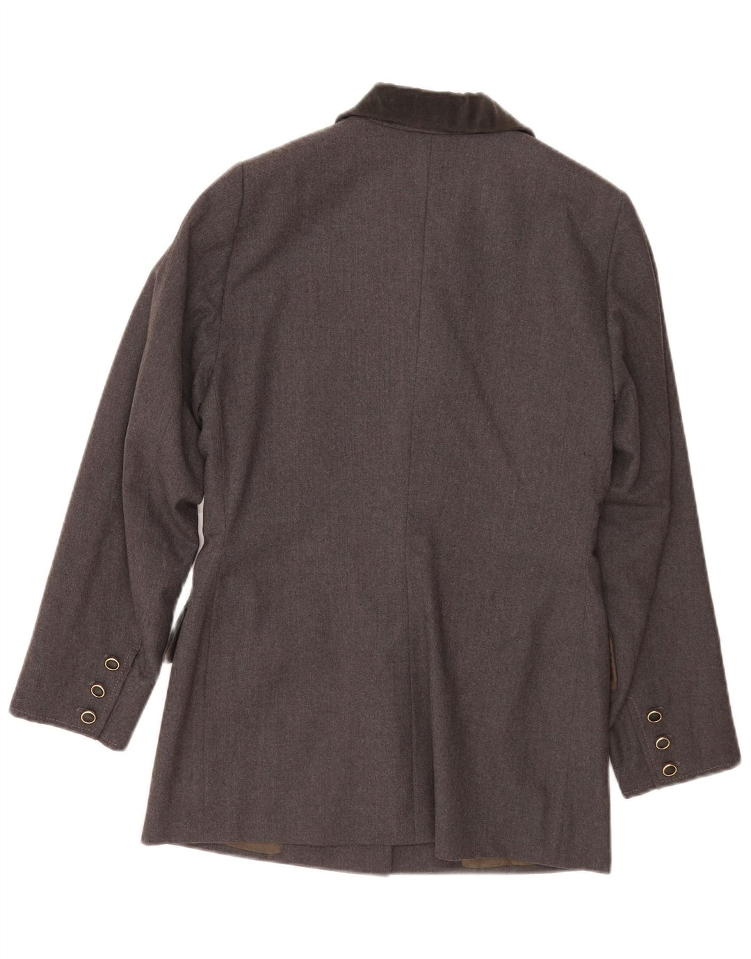 Jaqueta Blazer Feminina Vintage com 5 Botões Reino Unido 16 Grande Cinza
