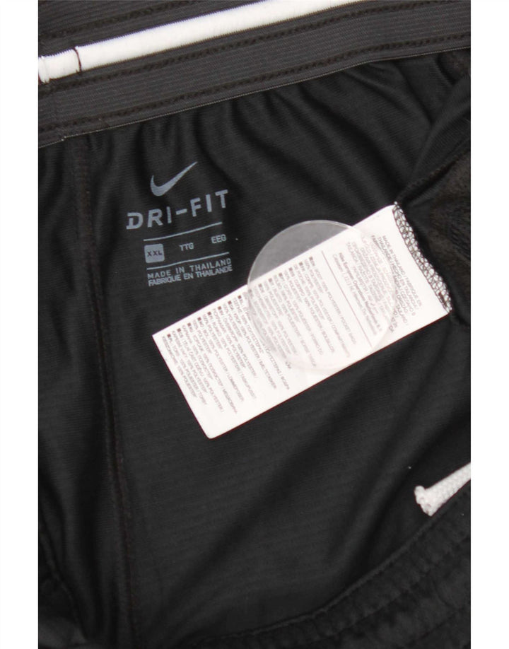 Shorts esportivos gráficos masculinos Nike Dri Fit 2XL poliéster preto