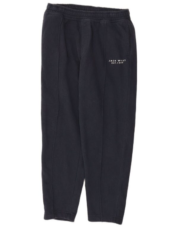 Calça de treino masculina Jack Wills grande algodão azul marinho