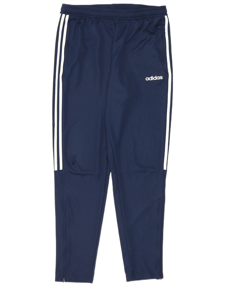 Calça de treino masculina Adidas Aeroready grande poliéster azul marinho