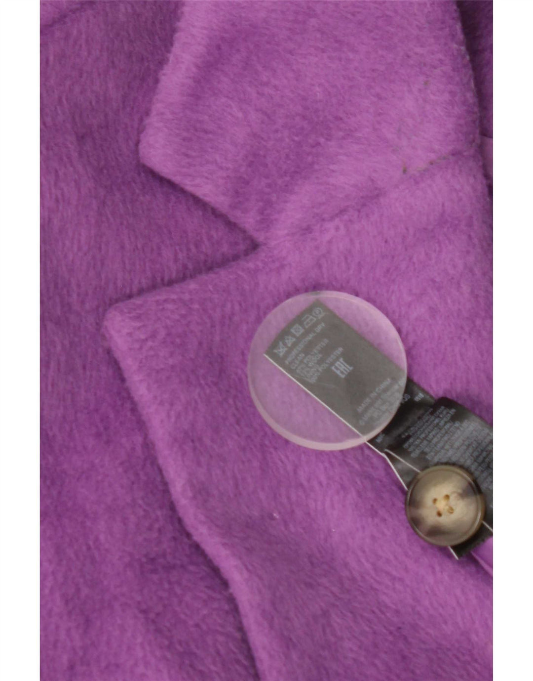 Sobretudo feminino Marks & Spencer Reino Unido 14 grande poliéster roxo