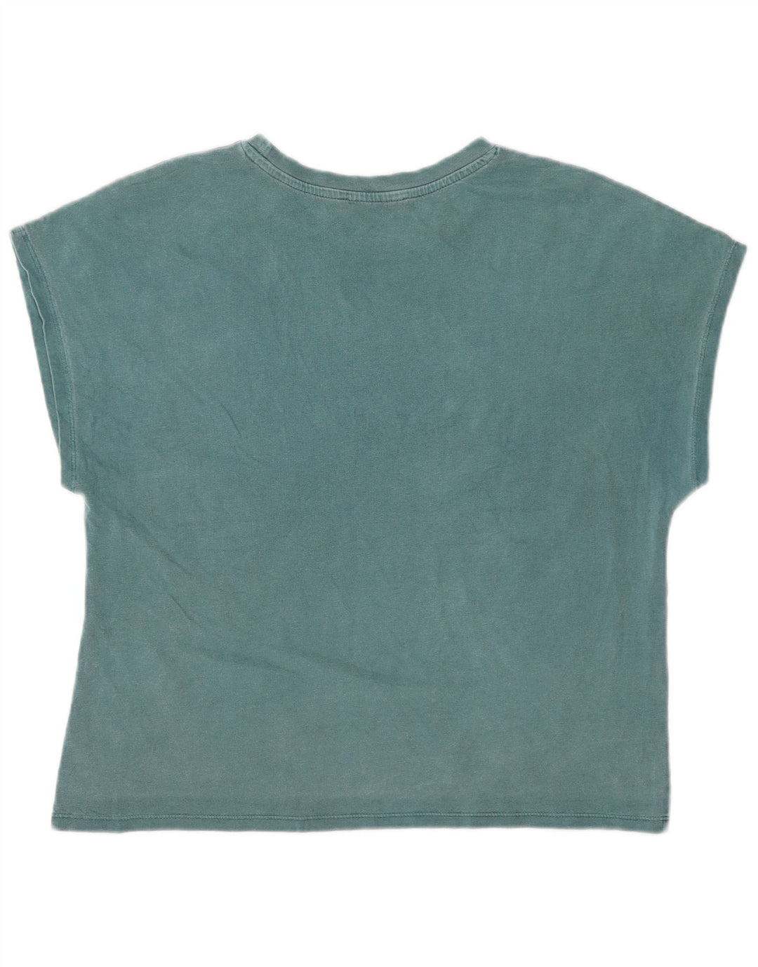 Camiseta feminina Zara com estampa gráfica pequena verde