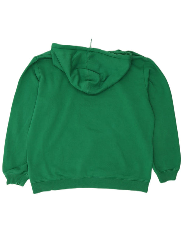 Adidas Mens Graphic Loose Fit Hoodie Jumper Médio Algodão Verde
