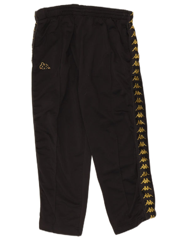 Calça feminina Kappa com corte gráfico UK 16 grande preta