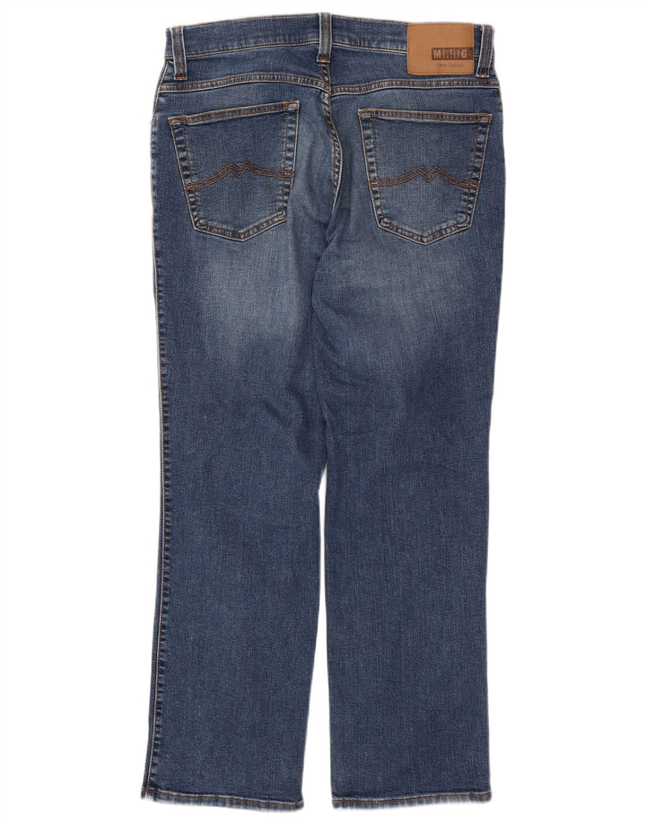 MUSTANG Masculino Oklahoma Straight Jeans W34 L30 Azul Algodão
