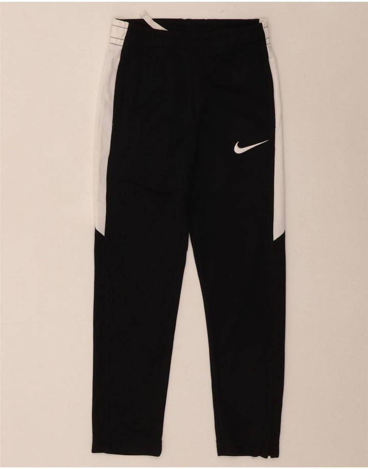 Calça de treino Nike Boys 6-7 anos grande preto colorblock poliéster