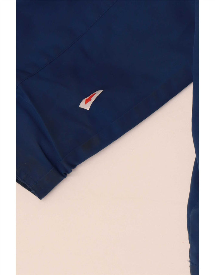 Jaqueta de chuva masculina Mountain Essentials com capuz Reino Unido 46 3XL azul nylon