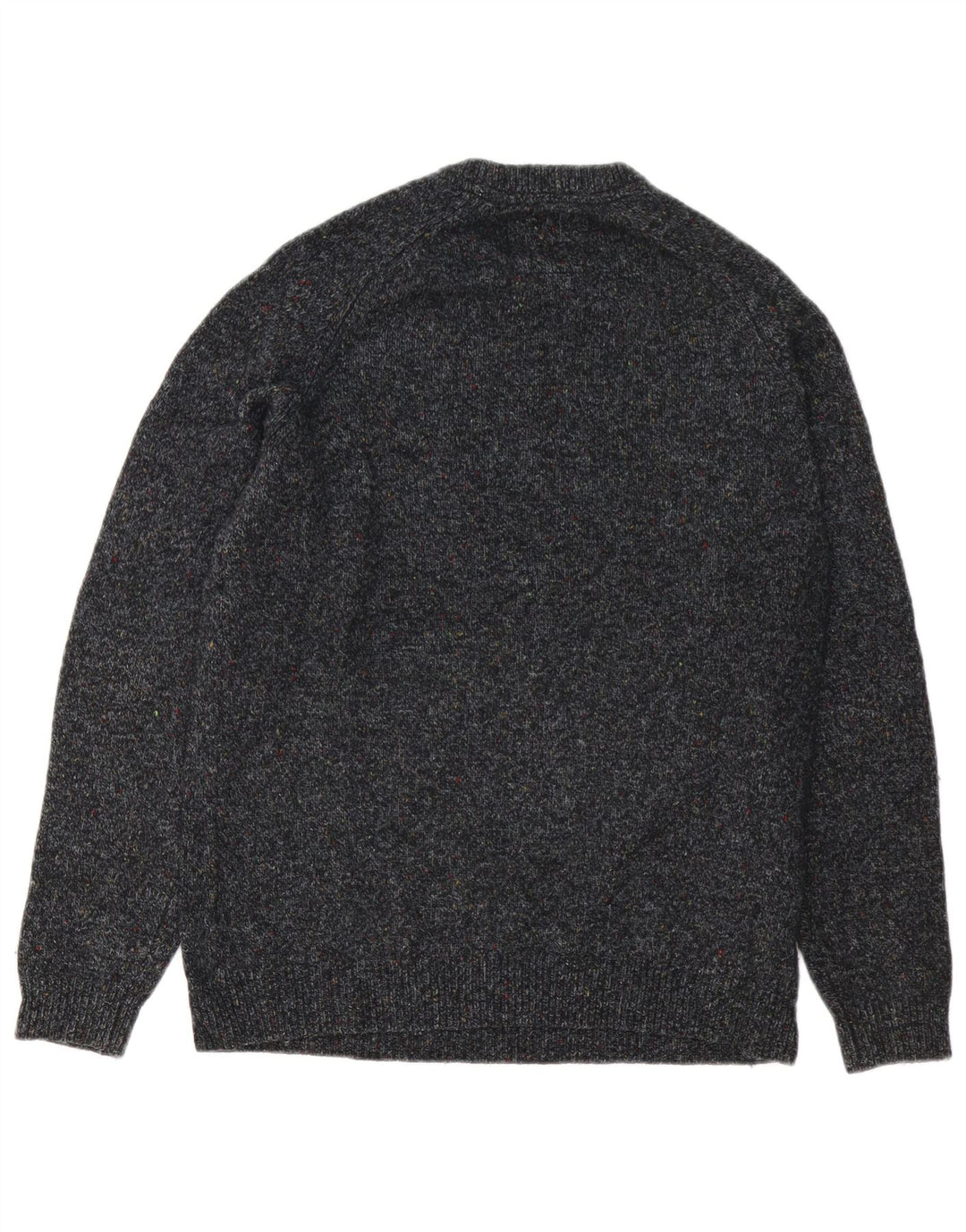 Suéter masculino Superdry com gola redonda e lã manchada cinza grande
