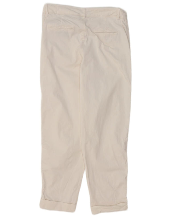 Calça Chino Cônica Feminina Zara EU 40 Médio W30 L27 Algodão Branco
