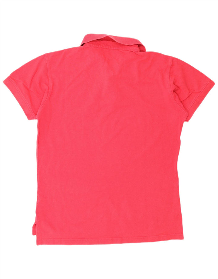 Camisa polo masculina Tommy Hilfiger médio algodão rosa