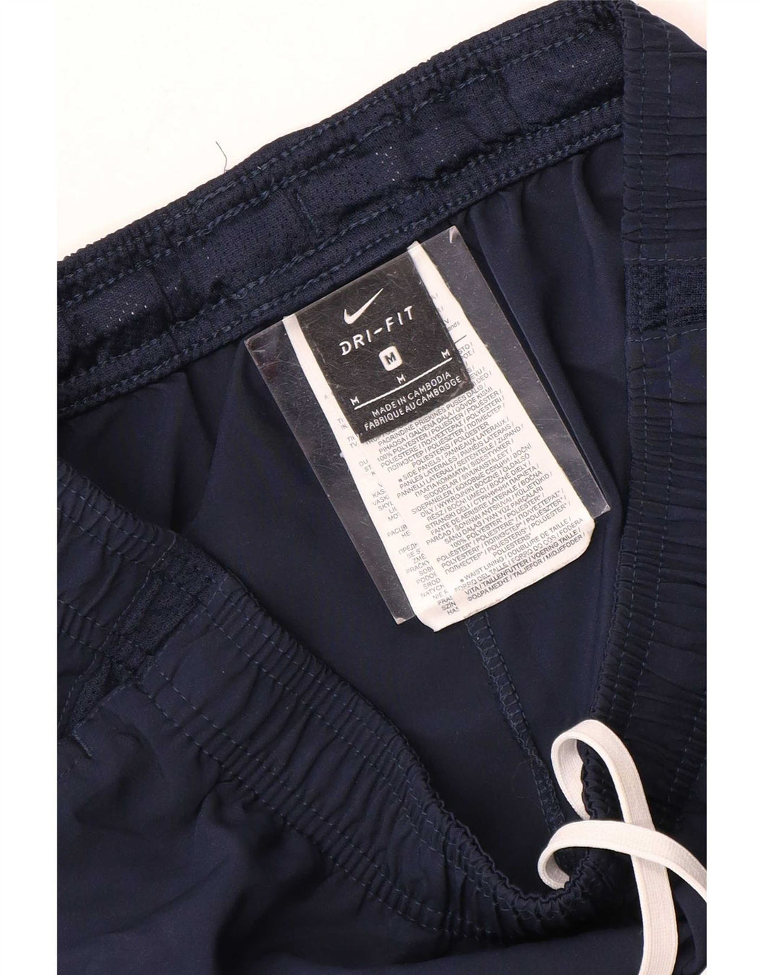 Shorts esportivos masculinos Nike Dri Fit médio azul marinho poliéster