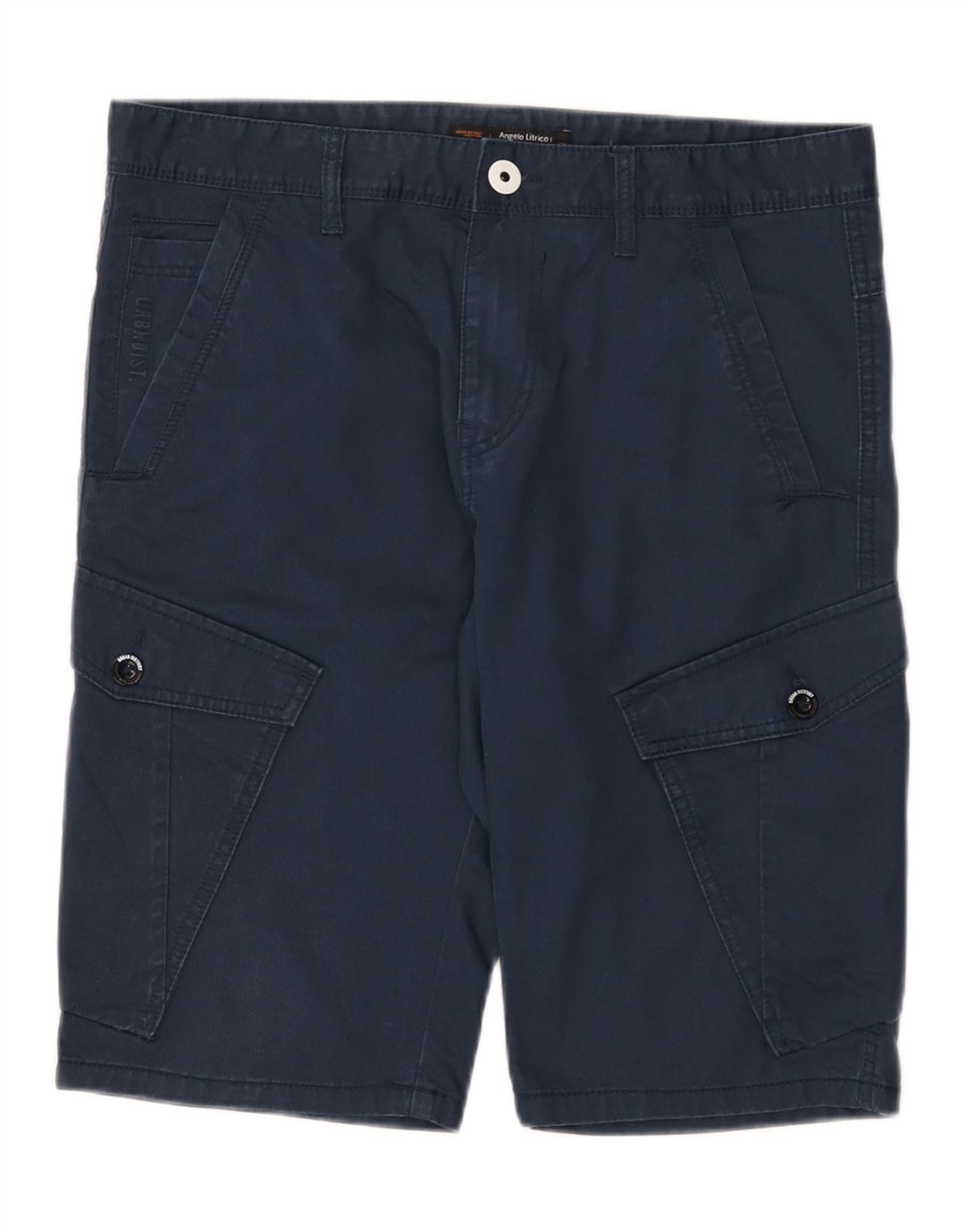 Angelo Litrico Mens Cargo Shorts W34 Grande Algodão Azul Marinho