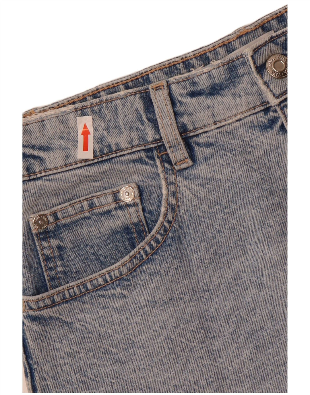 Saia jeans feminina Zara médio W28 algodão azul