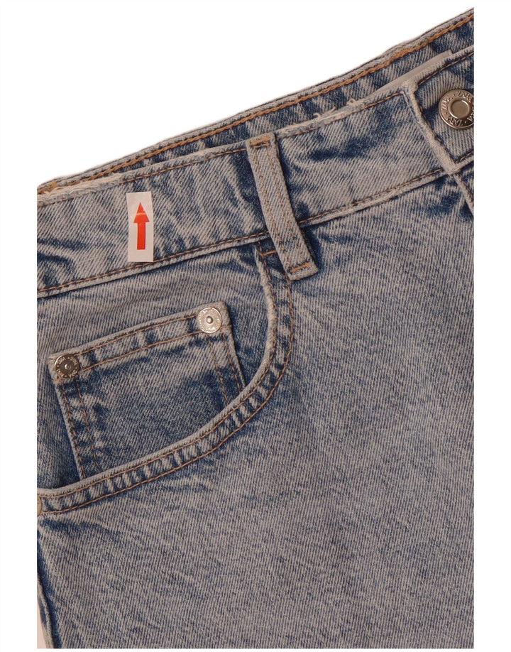 Saia jeans feminina Zara médio W28 algodão azul