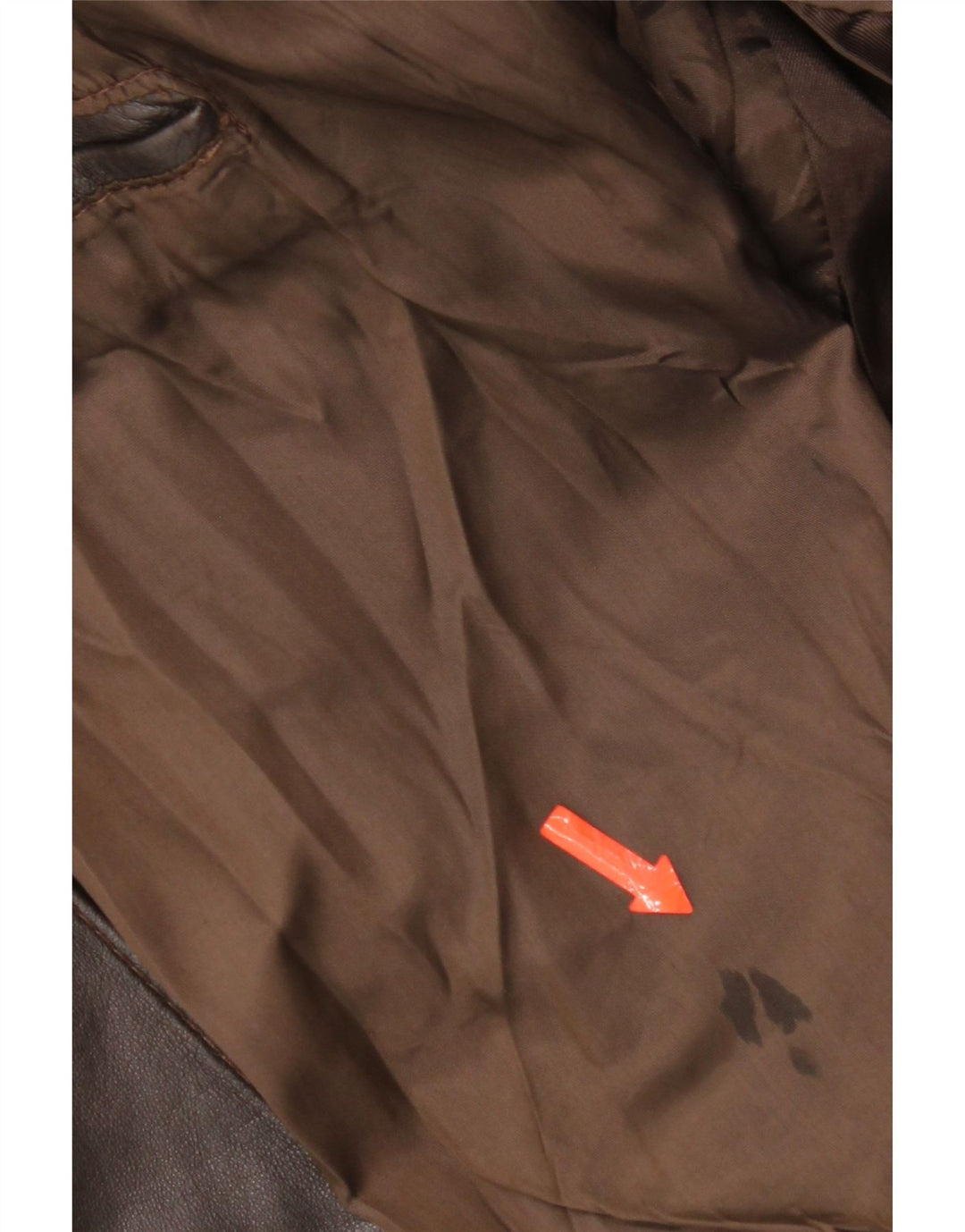 Jaqueta de couro masculina vintage UK 42 XL couro marrom