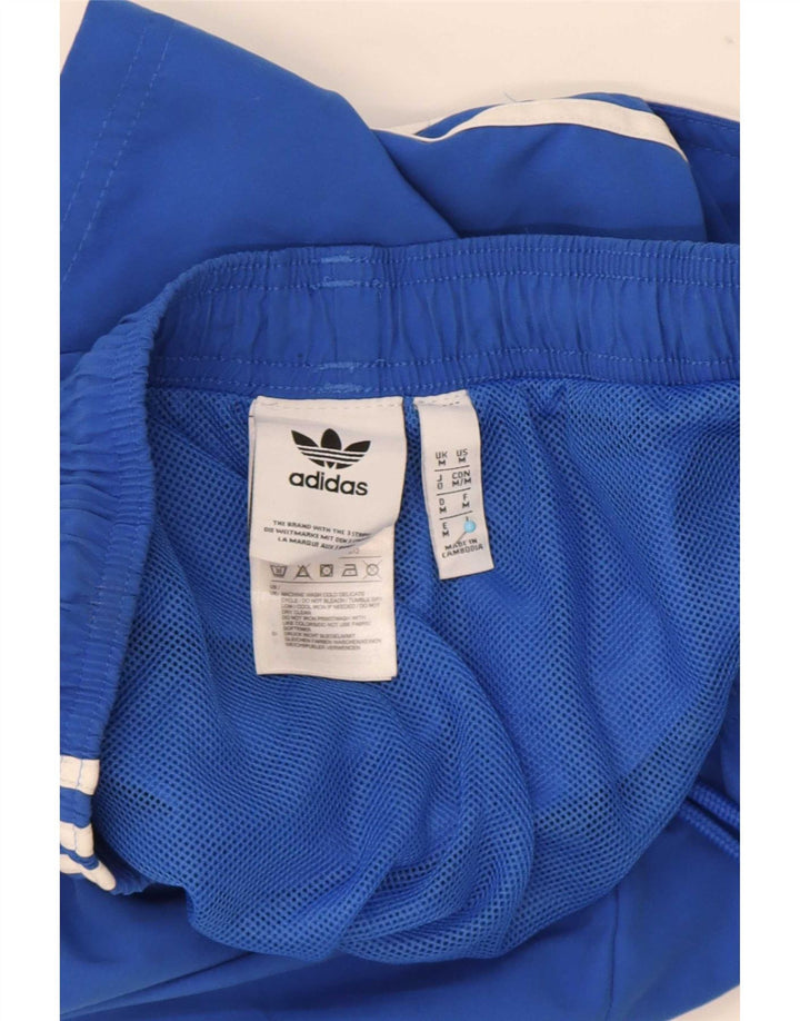 Shorts esportivos masculinos Adidas médio azul poliéster