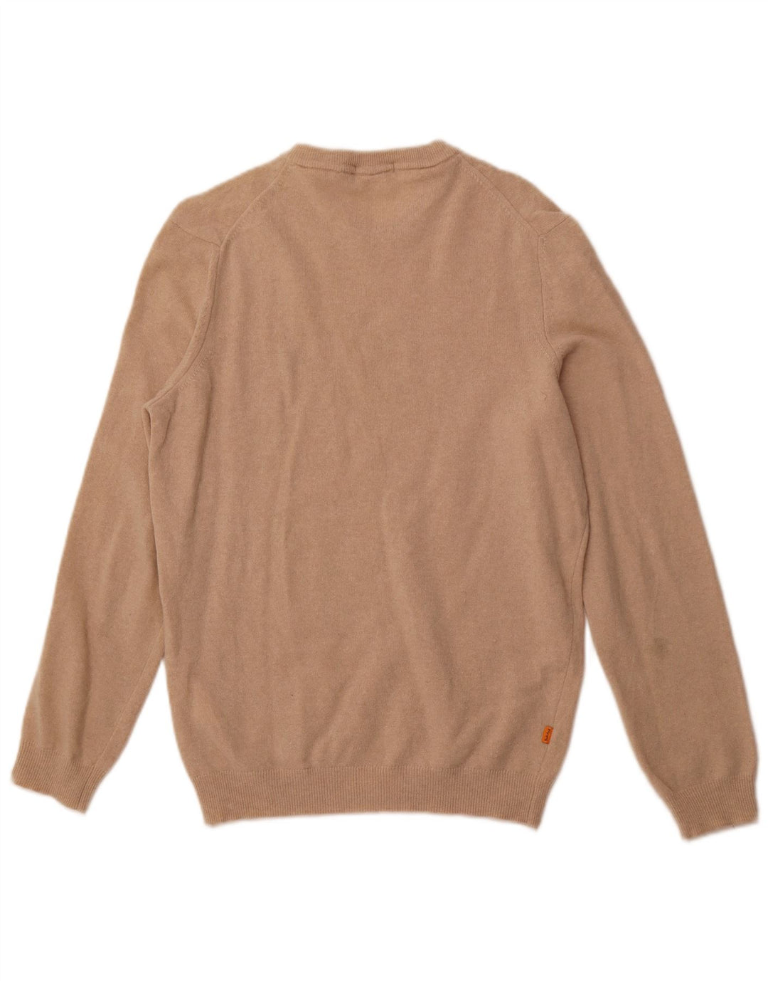 Suéter masculino TIMBERLAND com gola redonda, lã bege pequena