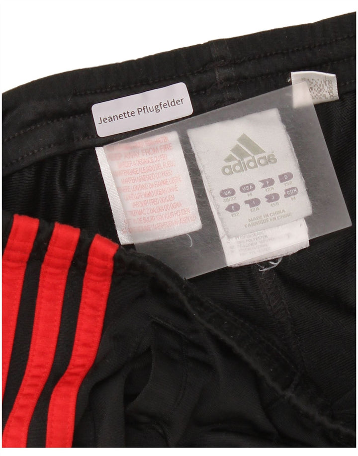 Calças de treino Adidas meninos 11-12 anos poliéster preto