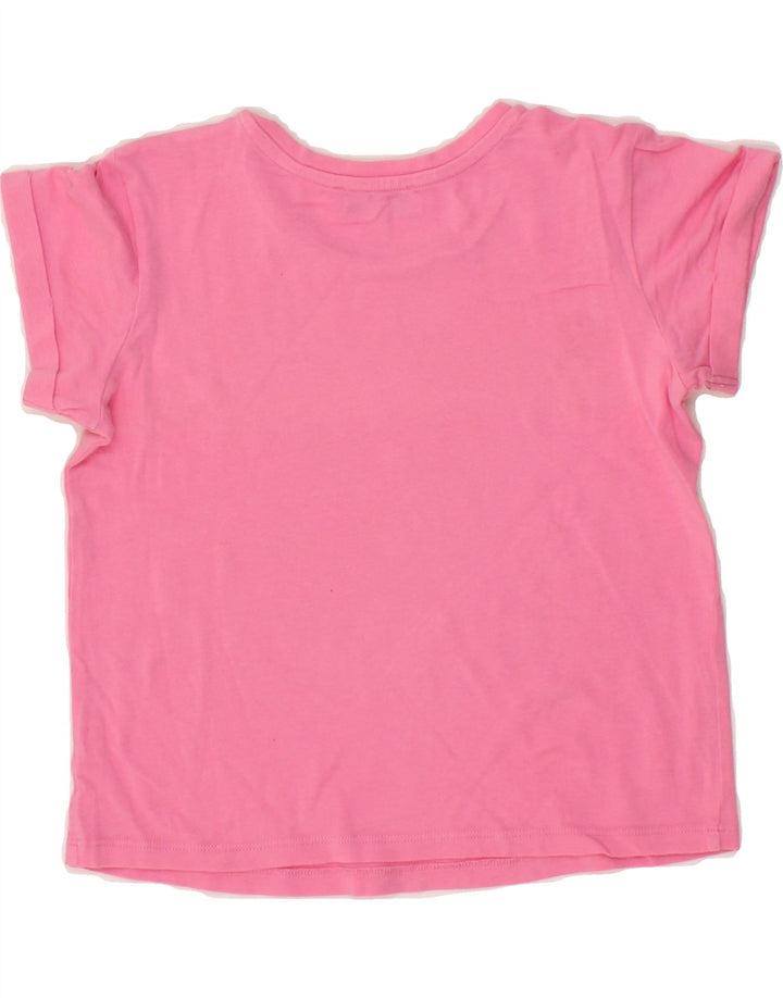TWIN-SET Girls Graphic T-Shirt Top 7-8 Years Pink Vintage Twin-Set and Second-Hand Twin-Set from Messina Hembry 