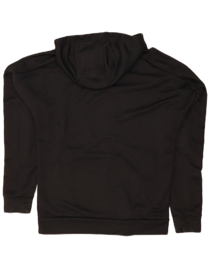 Adidas Mens Zip Hoodie Suéter Médio Preto Poliéster