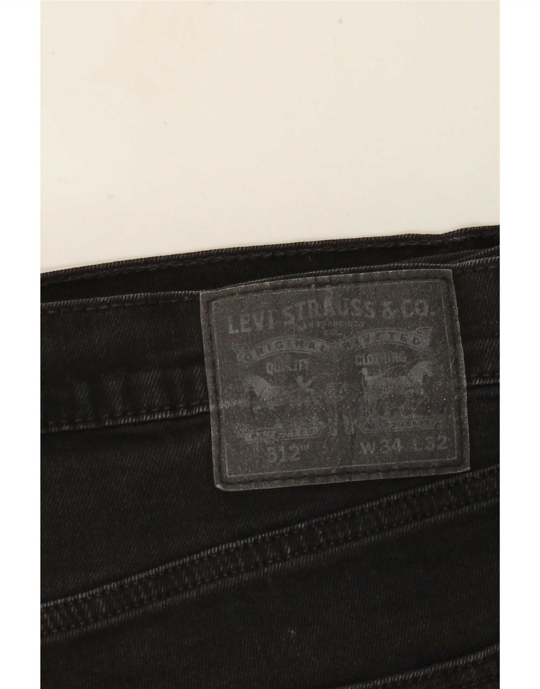 Calça jeans masculina Levi's 512 Slim Tapered W34 L32 preta