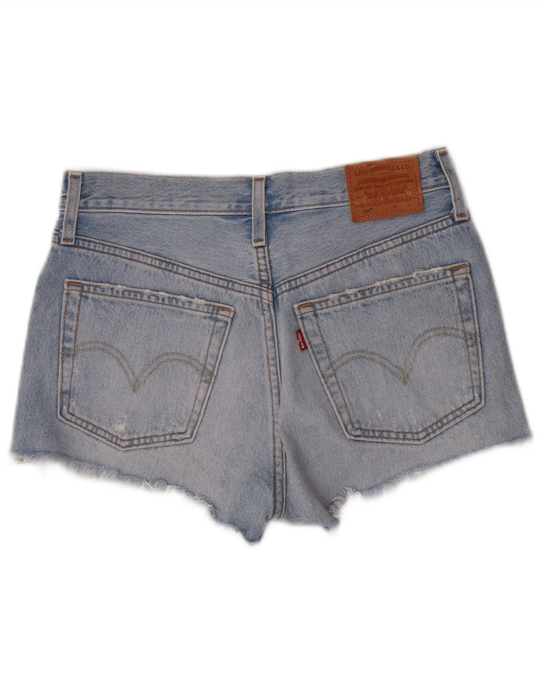 Calça jeans feminina Levi's 501 W25 algodão azul pequeno