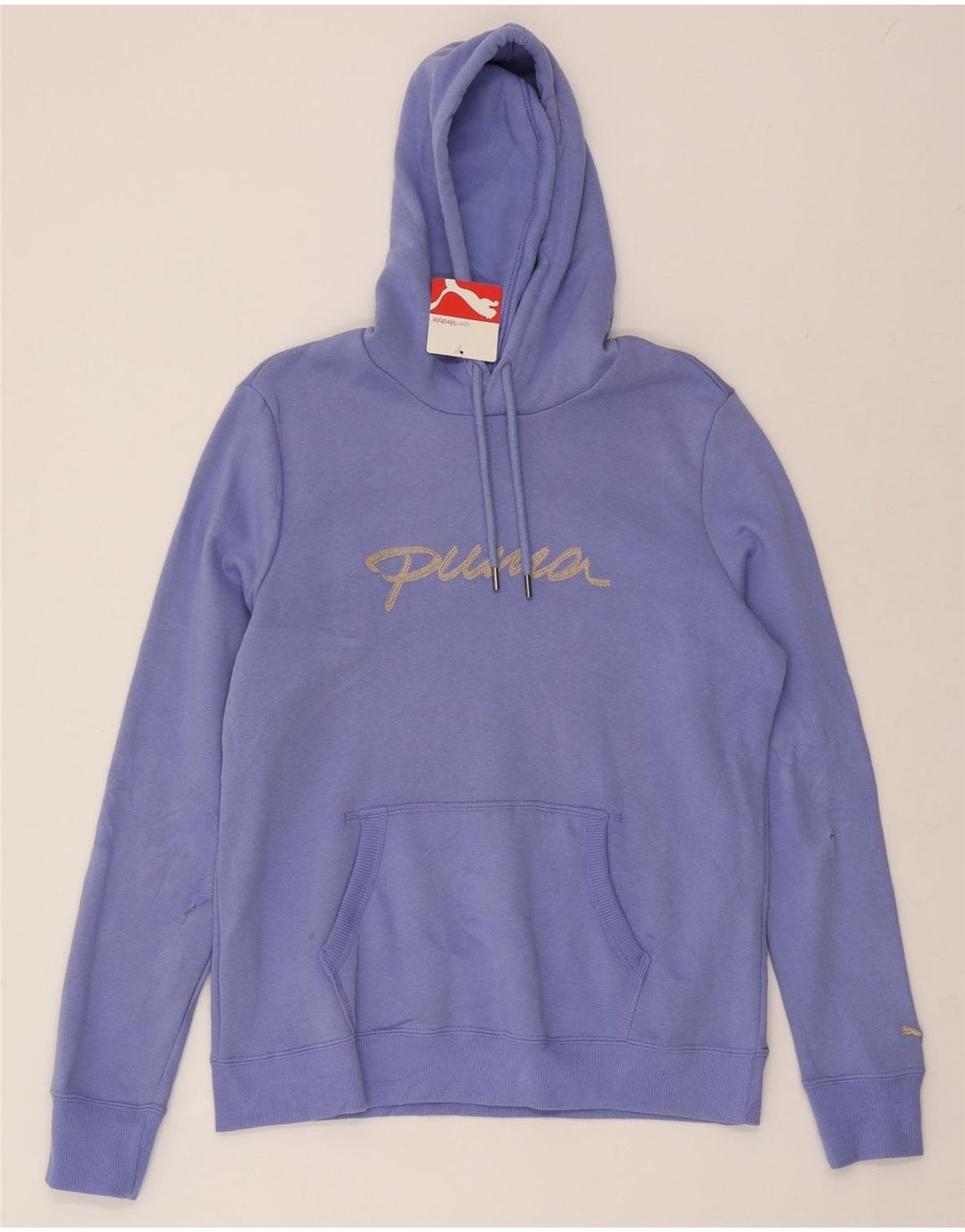 PUMA Womens Hooded Hoodie Jumper UK 18 XL Purple Cotton Vintage Puma and Second-Hand Puma from Messina Hembry 