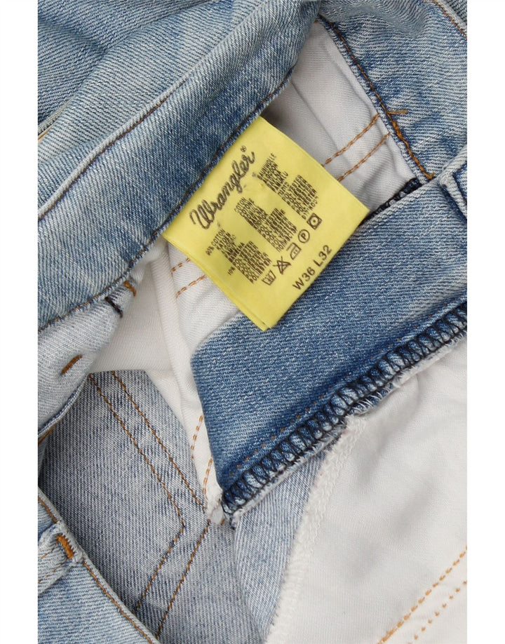 Wrangler Masculino Texas Straight Jeans W36 L32 Azul Algodão