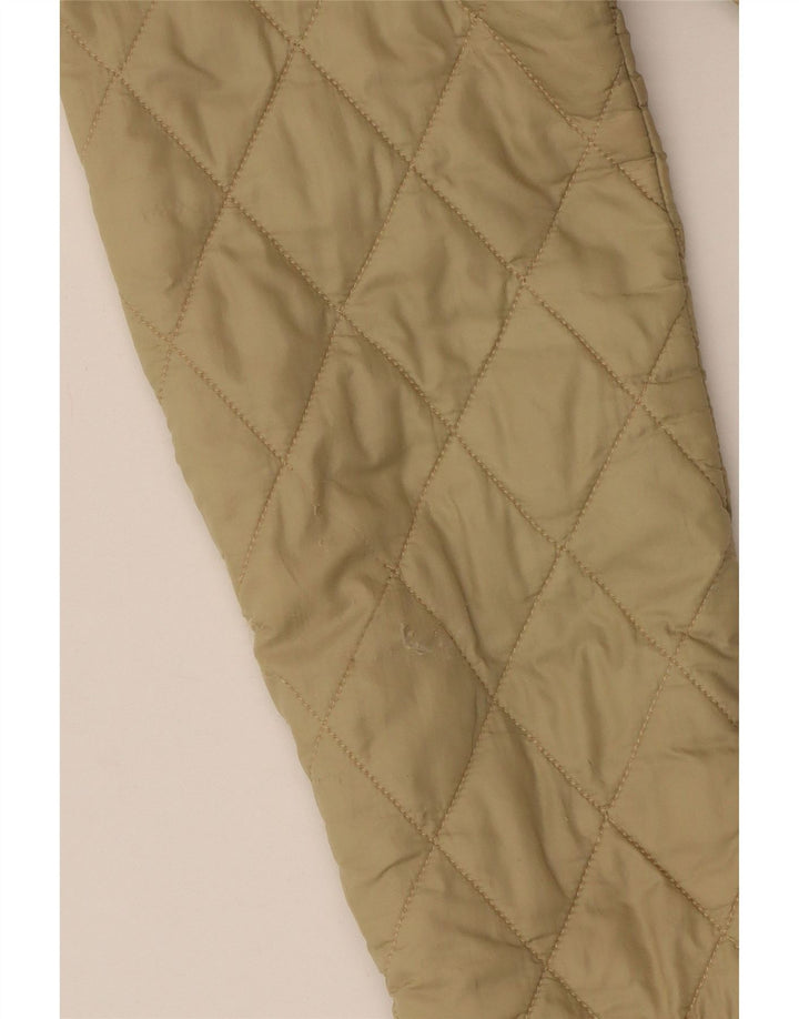 Jaqueta acolchoada feminina Barbour UK 14 grande verde