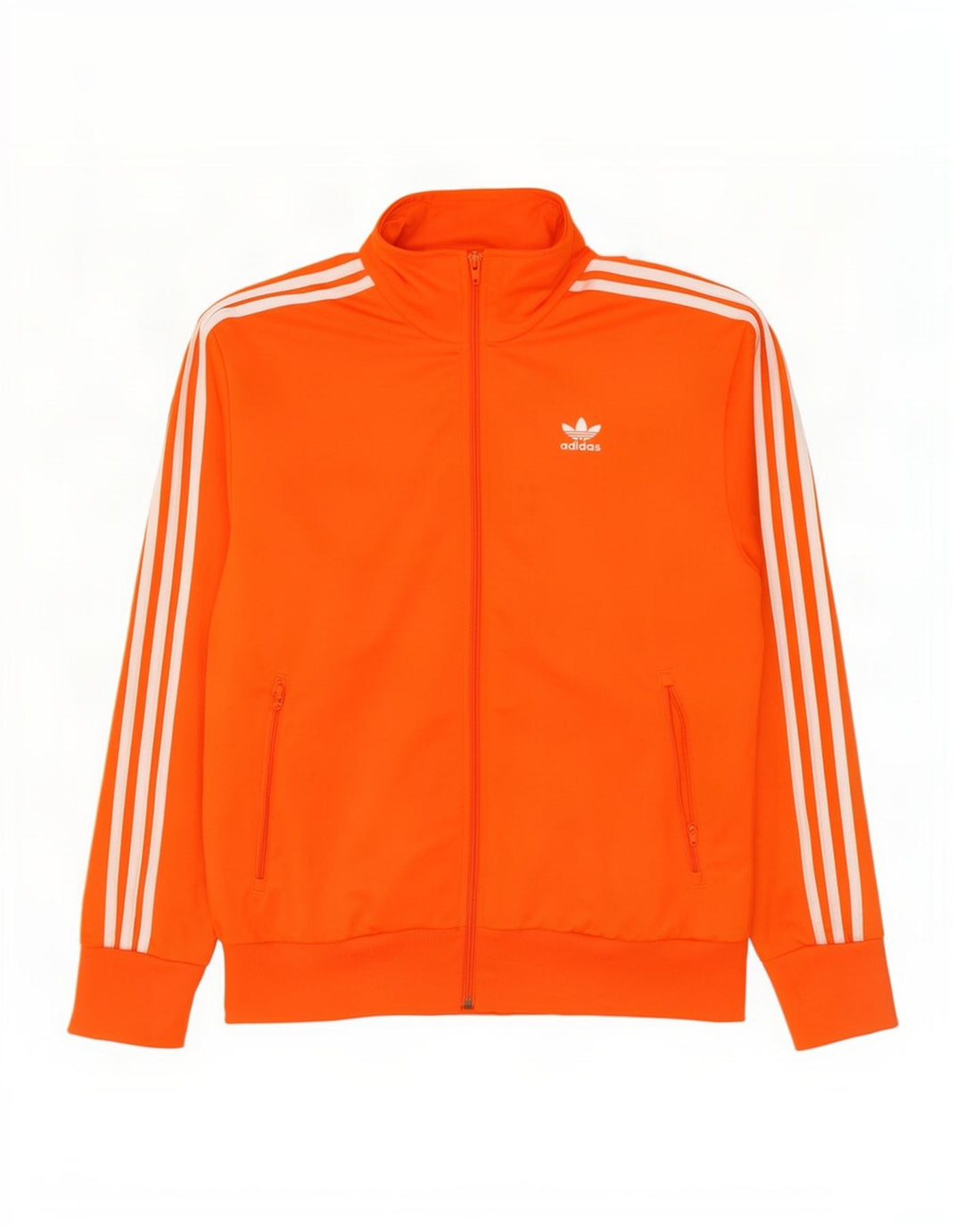 Adidas Mens Tracksuit Top Jacket Médio Laranja Poliéster