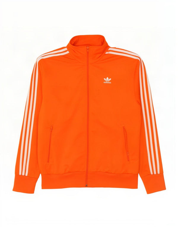 Adidas Mens Tracksuit Top Jacket Médio Laranja Poliéster