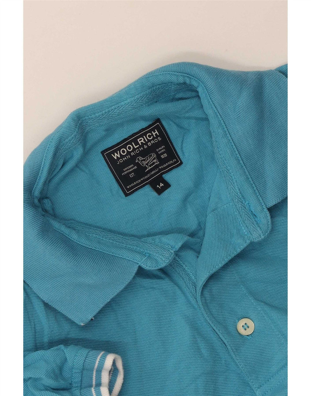 Pólo Woolrich Menino 13-14 Anos Azul