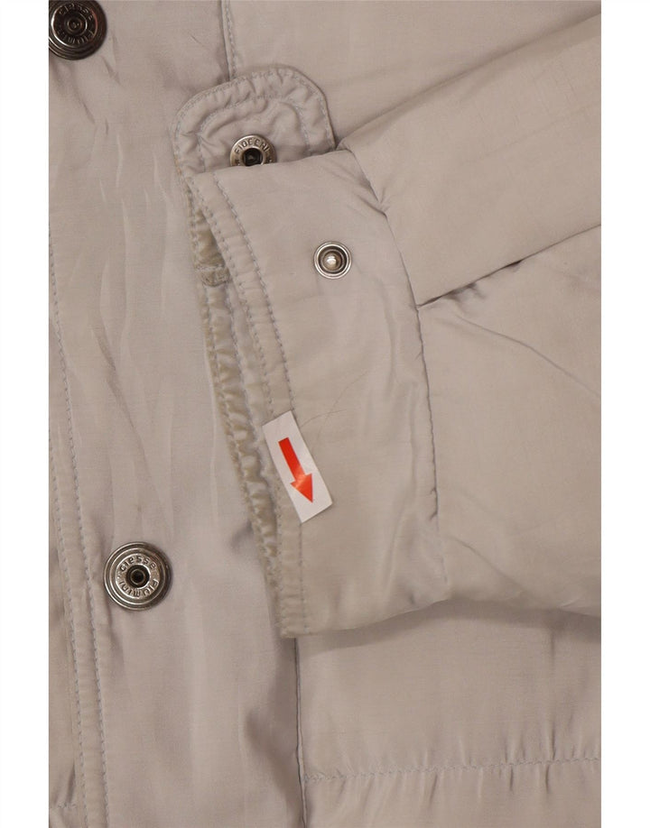 Jaqueta acolchoada masculina Ciesse Piumini UK 40 poliéster cinza grande