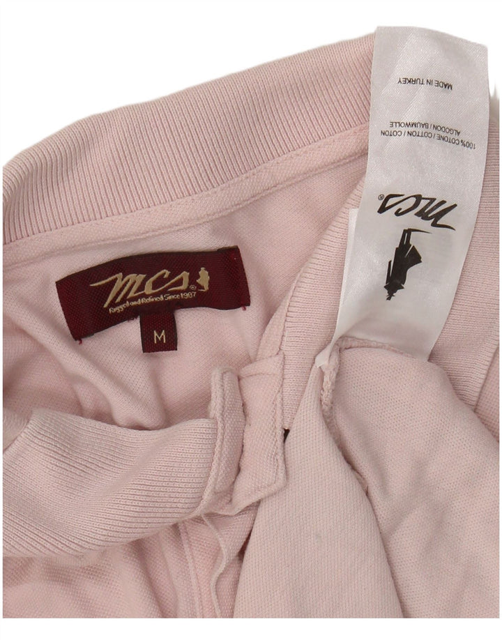 Camisa polo masculina MARLBORO CLASSICS algodão rosa médio