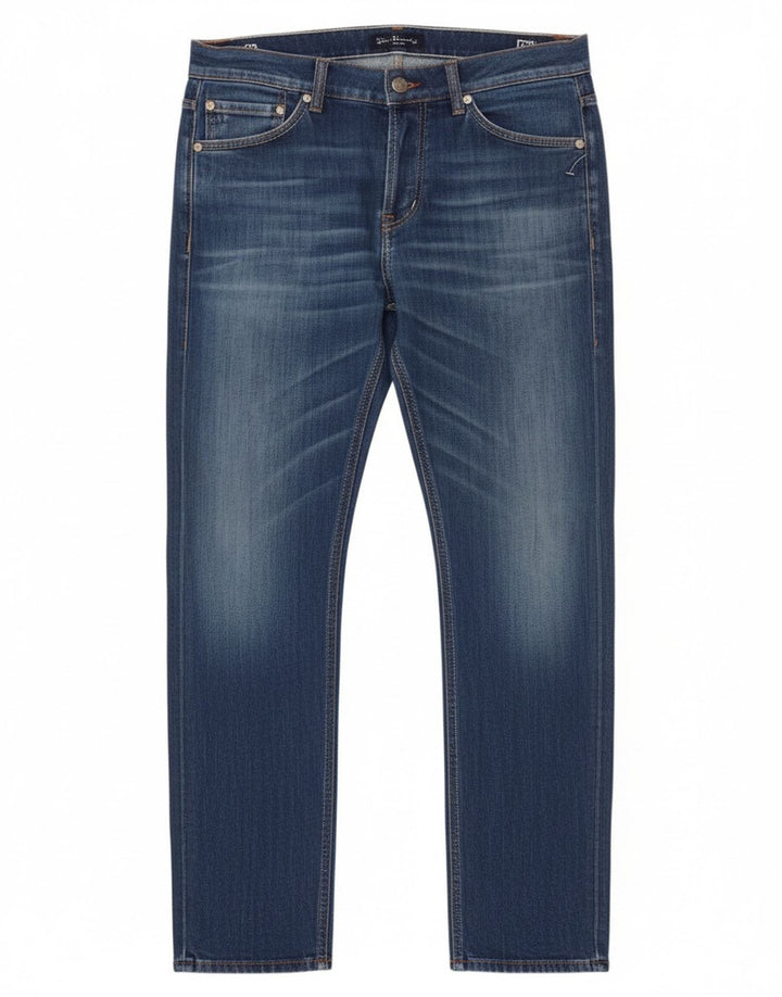 Dondup Mens Slim Jeans W35 L30 Azul Poliéster