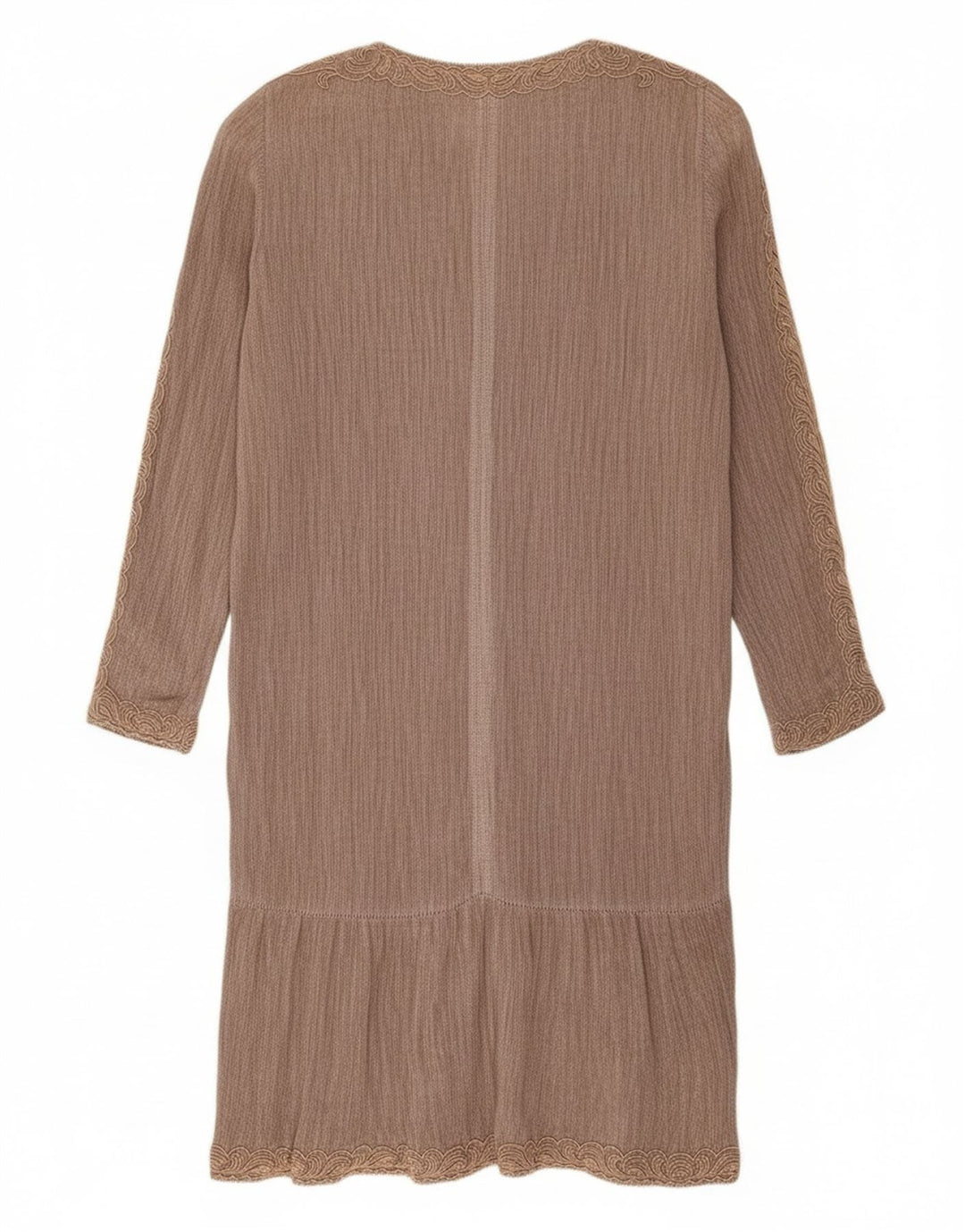ROCCOBAROCCO Vestido feminino de manga comprida IT 44 marrom médio